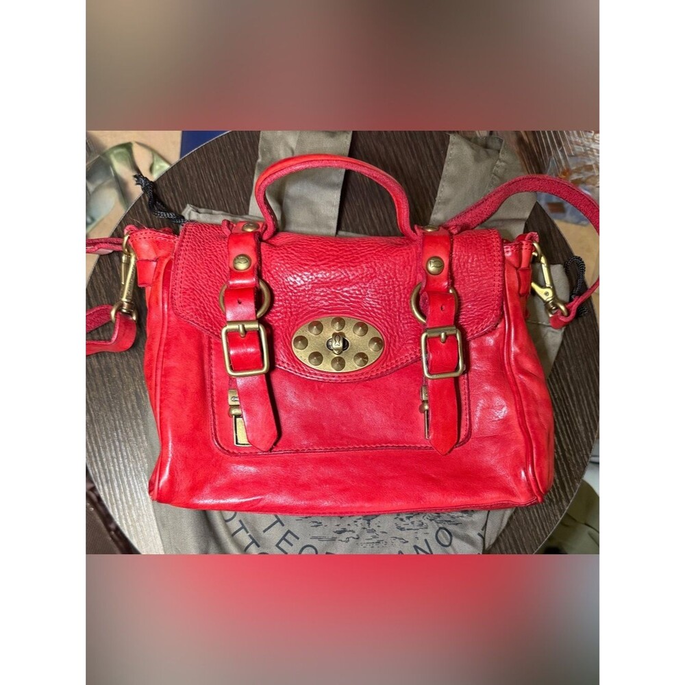 Campomaggi DIONE purse 
Medium briefcase 'Dione' in red leather - Picture 3 of 8